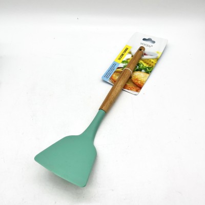 Купить Лопатка силиконовая с деревянной ручкой оптом в интернет-магазине Новый мир