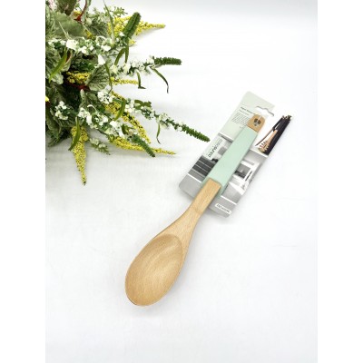 Купить Лопатка деревянная с силиконовой ручкой оптом в интернет-магазине Новый мир